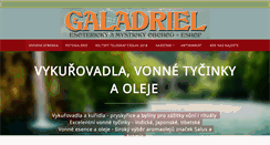 Desktop Screenshot of galadriel.cz